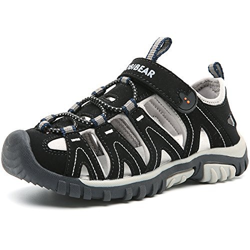 HOBIBEAR Boys Girls Sport Water Sandals Closed-Toe Outdoor(Toddler/Little Kid/Big Kid)