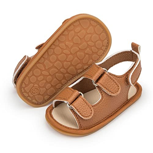 HsdsBebe Infant Baby Boys Girls Summer Beach Sandals Breathable Athletic Anti-slip Soft Sole Newborn First Walker Crib Shoes