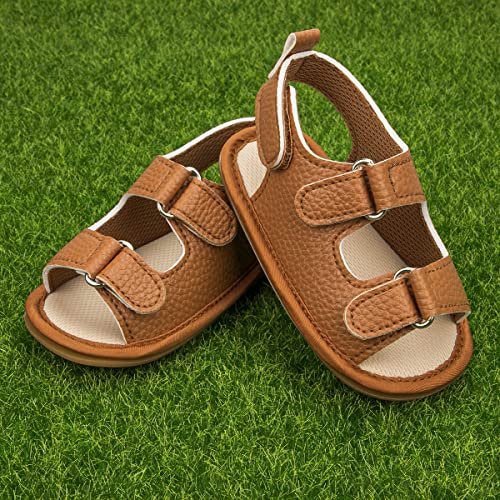 HsdsBebe Infant Baby Boys Girls Summer Beach Sandals Breathable Athletic Anti-slip Soft Sole Newborn First Walker Crib Shoes