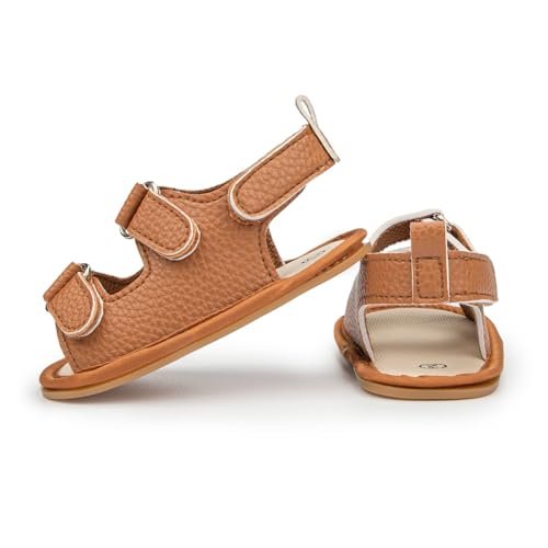 HsdsBebe Infant Baby Boys Girls Summer Beach Sandals Breathable Athletic Anti-slip Soft Sole Newborn First Walker Crib Shoes