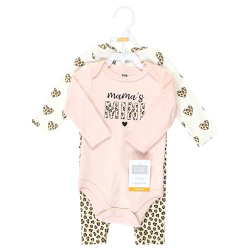 Hudson Baby Unisex Cotton Bodysuit and Pant Set