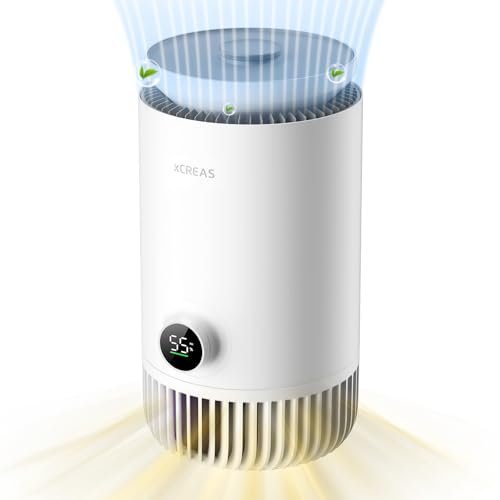 Humidifier and Air Purifier in One, Evaporative Humidifier and HEPA Air Purifier Combo for Bedroom, 0.8 Gal Water Tank Top Fill, 23dB Quite Mist-Free