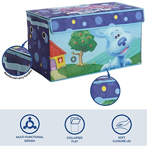 Idea Nuova Nickelodeon Blues Clues Collapsible Children’s Storage Trunk, Durable with Lid