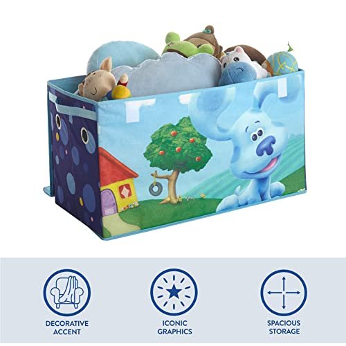 Idea Nuova Nickelodeon Blues Clues Collapsible Children’s Storage Trunk, Durable with Lid