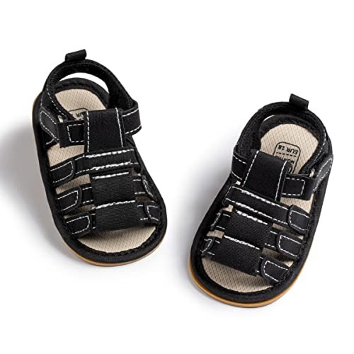 Infant Boys Girls Sandals Breathable Premium Baby Summer Outdoor Casual Beach Shoes Lightweight Toddler Flower Bowknot Anti Slip Rubber Sole Newborn Prewalker First Crib Shoes
