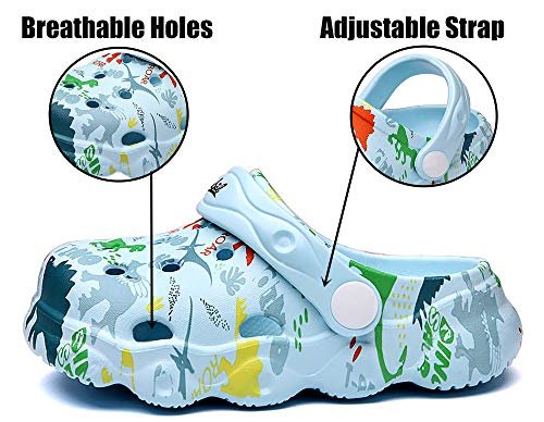 INMINPIN Kids Cute Clogs Cartoon Garden Shoes Boys Girls Slides Slippers Indoor Outdoor Children Water Shower Beach Pool Sandals