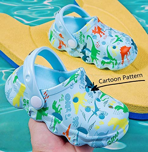 INMINPIN Kids Cute Clogs Cartoon Garden Shoes Boys Girls Slides Slippers Indoor Outdoor Children Water Shower Beach Pool Sandals