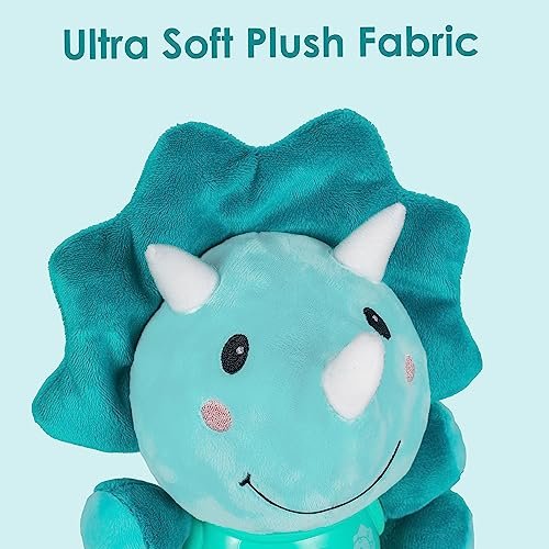 iPlay, iLearn Baby Dinosaur Musical Toys, Newborn Boys Gift, Soft Dino Plush Stuffed Animal, Infant Light Music Time, 1st Birthday Shower Gift Stuffers for 0 1 2 3 6 9 12 18 Month 1-3 Yrs Toddler Girl
