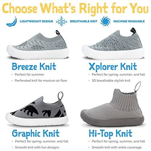 JAN & JUL Machine Washable Knit Shoes | Breathable Light-Weight Sneakers (Baby/Toddler/Little Kid)