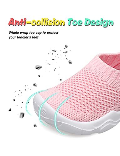 JOINFREE Toddler Boys Girls Sneaker Slip On Shoes Kids Lightweight Breathable Walking Shoes