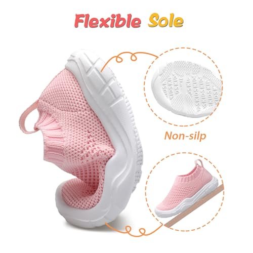 JOINFREE Toddler Boys Girls Sneaker Slip On Shoes Kids Lightweight Breathable Walking Shoes