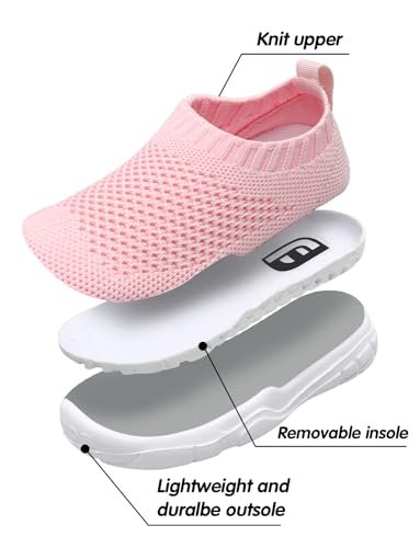 JOINFREE Toddler Boys Girls Sneaker Slip On Shoes Kids Lightweight Breathable Walking Shoes
