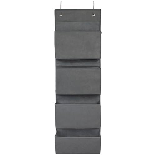 Joyful Moose Over the Door Hanging Organizer Closet Storage Bins Grey
