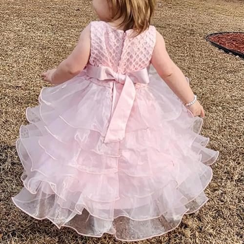 Jup'Elle Baby Girl Dresses Ruffle Lace Pageant Party Wedding Flower Girl Dress
