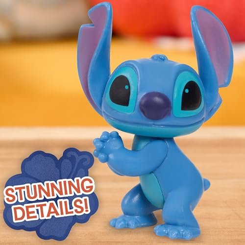 Just Play Disney Stitch Collectible Figure Set with Accessories, 11-Pieces, 2-inch Figurines, Includes Stitch, Lilo, Angel, & Scrump, Collectible Toys, Home Decoration, Kids Ages 3+