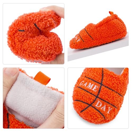 KAKU NANU Toddler Kids Slippers Cute Animal Cartoon Shoes Girls Boys Warm Fleece Winter Household Slippers
