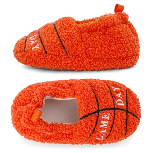 KAKU NANU Toddler Kids Slippers Cute Animal Cartoon Shoes Girls Boys Warm Fleece Winter Household Slippers