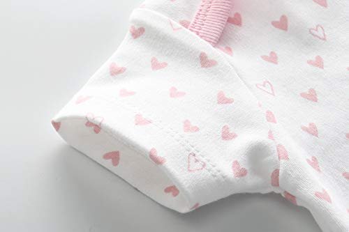 Kiddiezoom Baby Bodysuit Newborn Short Sleeve baby One-Piece Cotton 5-Pack baby clothes
