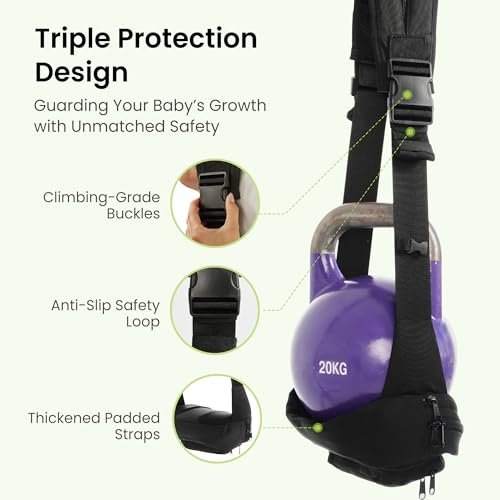 KIDIRA Baby Sling Carrier, 2025 New Toddler Carrier Baby Carrier Newborn to Toddler (8-44 lbs), Portable Non-Slip Hip Baby Holder with Protective Mesh and Adjustable Padded Shoulder Strap