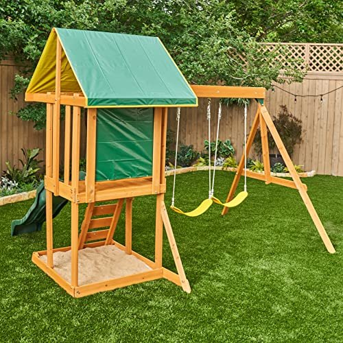 KidKraft Appleton Wooden Swing Set, (Amazon Exclusive)