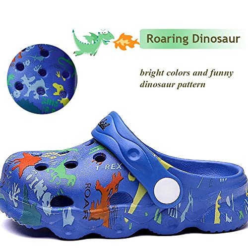 Kids Clogs Boys Girls Toddler Dinosaur Slip on Slide Garden Shoes Cartoon Beach Pool Kids Clog Sandals Slippers Water Clogs