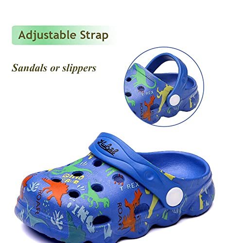 Kids Clogs Boys Girls Toddler Dinosaur Slip on Slide Garden Shoes Cartoon Beach Pool Kids Clog Sandals Slippers Water Clogs