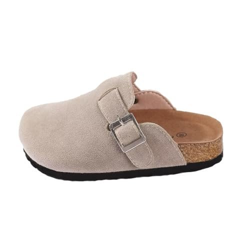 Kids Clogs for Girls Boys Cute Slip-on Slippers Classic Sued e Cor k Footbed Sandals Potato Shoes