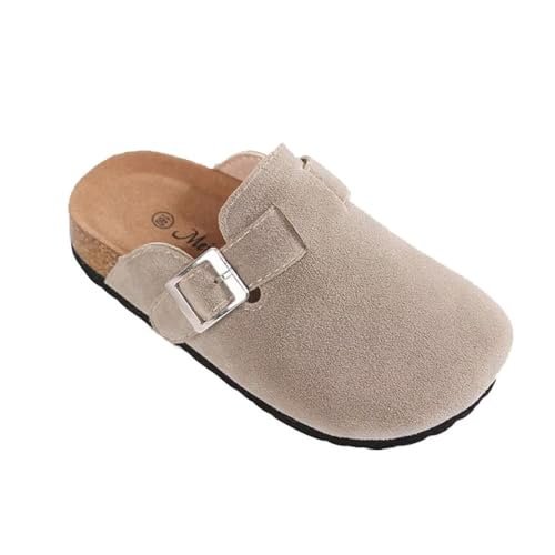 Kids Clogs for Girls Boys Cute Slip-on Slippers Classic Sued e Cor k Footbed Sandals Potato Shoes