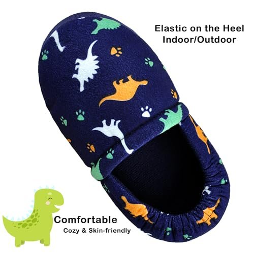 Kids Slippers Boys House shoes Anti Skid Bedroom Dinosaur