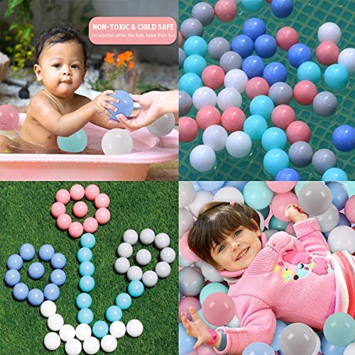LANGXUN 50pcs 100pcs 200pcs Soft Plastic Ball Pit Balls for Kids, Gift for Baby Toddler Birthday Christmas, Ball Pit Play Tent, Baby Pool Water Toys, Kiddie Pool, Party Decoration