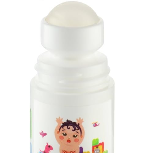 Mamaearth Easy Baby Tummy Roll On for Digestion & Colic Relief with Hing & Fennel | Natural Gas Relief Belly Rub for Delicate Skin of Babies | 40ml/1.35 Fl Oz