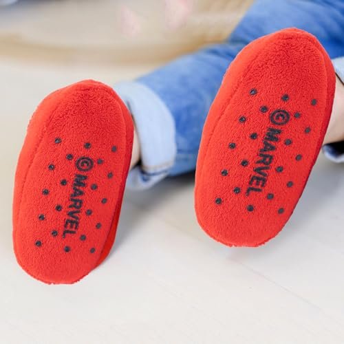 Marvel Spiderman Grip Socks, 10 Pack, Toddler Boys, Ankle Length, Multicolor, Small