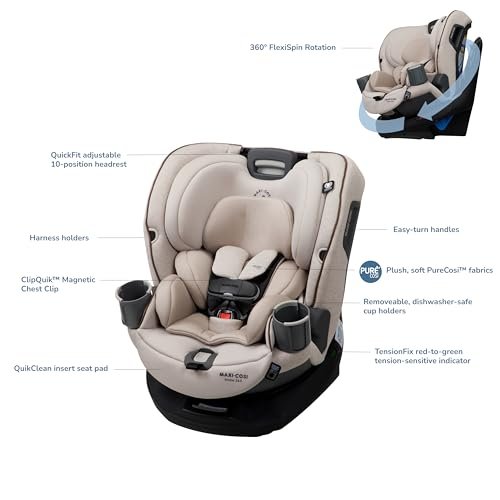 Maxi-Cosi Emme 360 Rotating Convertible Car Seat in Desert Wonder