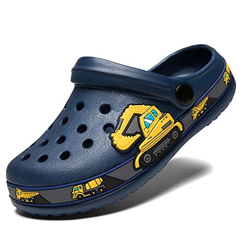 Meidiastra Kids Boys Girls Cartoon Clogs Slippers Toddler Slip On Lightweight Beach Pool Sandals