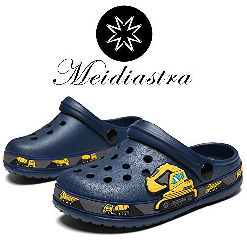 Meidiastra Kids Boys Girls Cartoon Clogs Slippers Toddler Slip On Lightweight Beach Pool Sandals