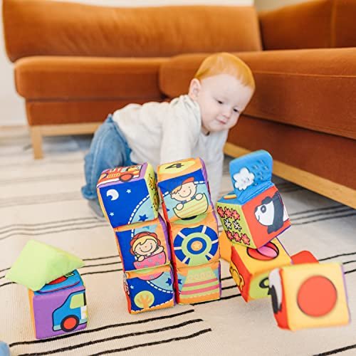 Melissa & Doug K's Kids Match and Build Soft Blocks Set