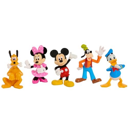 Mickey Mouse Collectible Figure Set, 5 Pack, Kids Toys for Ages 3 Up by Just Play