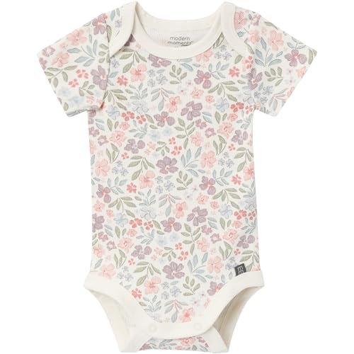 Modern Moments by Gerber Unisex Baby 4-pack Short-sleeve Bodysuits & Shortie Set