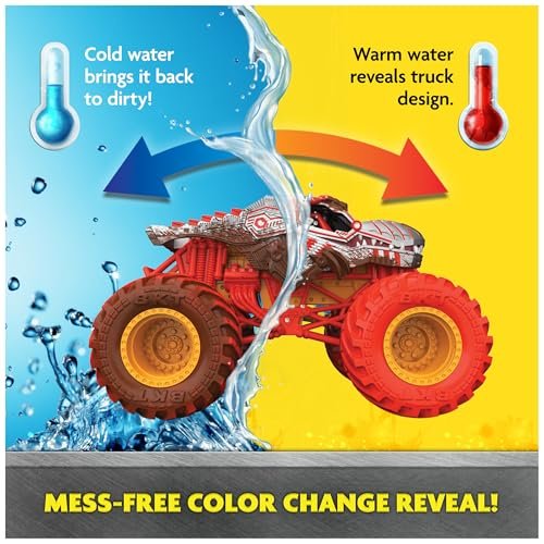 Monster Jam Mud Blasters, Monster Mutt Dalmatian Dunk Tank Playset, Color Change Action, Kids Toy Gifts for Boys and Girls Ages 3 and Up