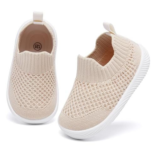 MORENDL Baby Shoes Toddler Walking Sock Shoes Non-Slip Breathable Boys & Girls Sneakers Infant Tennis Shoes
