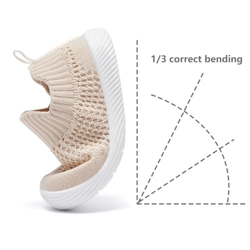 MORENDL Baby Shoes Toddler Walking Sock Shoes Non-Slip Breathable Boys & Girls Sneakers Infant Tennis Shoes
