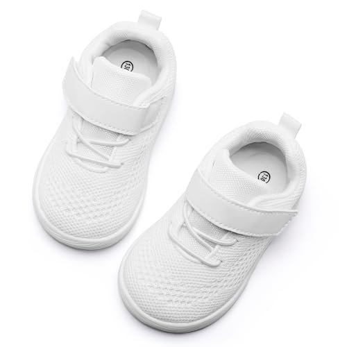 MORENDL Toddler Sneakers Baby Boys & Girls Barefoot Shoes Lightweight Breathable Walking Running Tennis Athletic Sport Shoes
