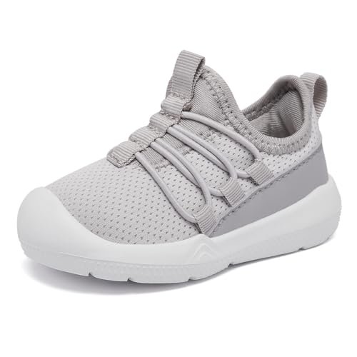 MORENDL Toddler Sneakers Infant Baby Walking Shoes Girl Boy Tennis Lightweight Slip On Shoes