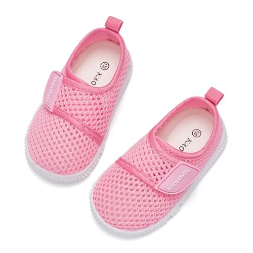 MORENDL Toddler Water Shoes Baby Breathable Mesh Non-Slip Sandals Quick Dry Lightweight Beach Barefoot Shoes