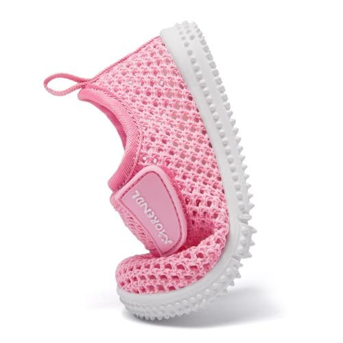 MORENDL Toddler Water Shoes Baby Breathable Mesh Non-Slip Sandals Quick Dry Lightweight Beach Barefoot Shoes