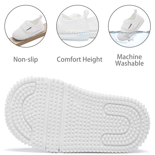 MORENDL Toddler Water Shoes Baby Breathable Mesh Non-Slip Sandals Quick Dry Lightweight Beach Barefoot Shoes
