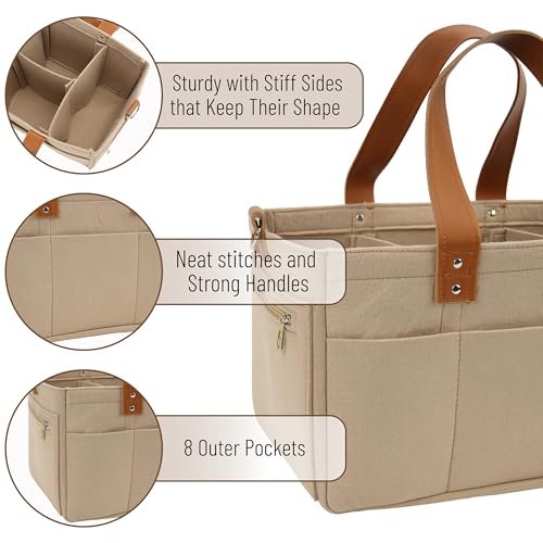Mr. Pen- Baby Diaper Caddy Organizer, Leather Strap, Baby Organizer, Car Diaper Caddy