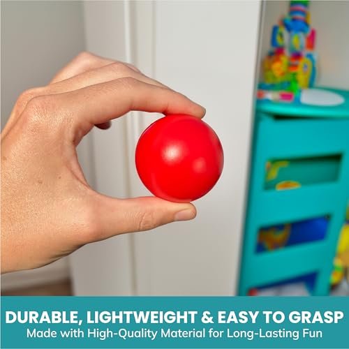 Multi-Colored Replacement 6 Ball Set for VTech Pop-a-Balls Push and Pop Bulldozer Toy - Vibrant, Colorful Balls Compatible with Vtech Bulldozer Ball Popper Toy