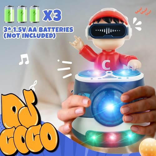 Musical Toys for Baby 6-18 months, Infant Tummy Time Toy for Toddler, Baby Crawling Toys Development Early Educational kids DJ boy Music Sensory Toy Christmas Birthday Gift for Boys and Girls