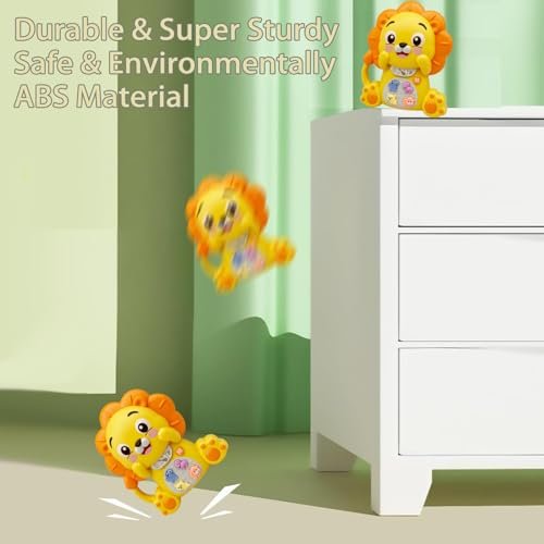 Musical Toys for Toddlers 1-3, Lion Piano Light Up Musical Toys, 6-12,12-18 Months Baby Toy, Toddler Early Education Birthday Boy Girl Gifts for 1 2 3 Years Old